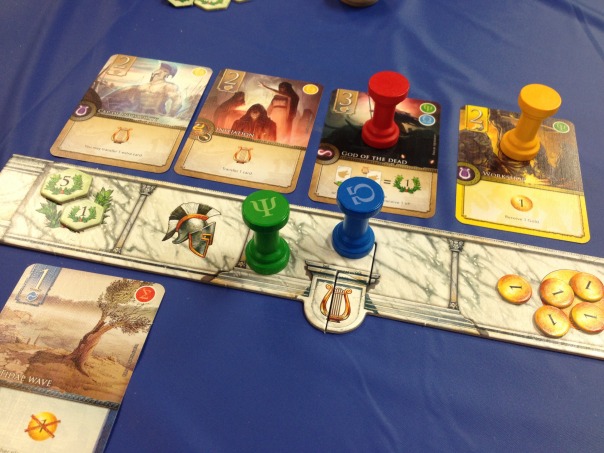 Elysium was one of our groups favorite games of the con.  Really interesting gameplay here.
