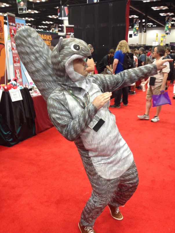 This squirrel costume was awesome! I love squirrels for some odd reason.