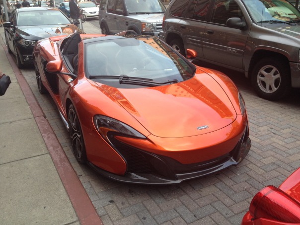 But I'd never seen a McLaren before! That thing is so awesome!